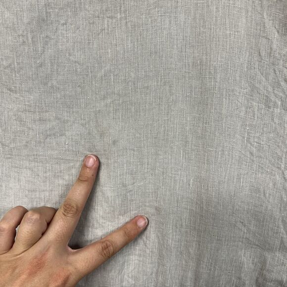 Dylan Gray Linen Sleeveless Dress L Asymmetrical Hem Boho Summer - Picture 2 of 13